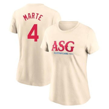 Women's Arizona Diamondbacks Ketel Marte ＃4 Game 2024 All-Star Collection Legend T-Shirt - Cream