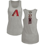 Women's Arizona Diamondbacks Kevin Ginkel ＃37 Backer Tank Top Ash