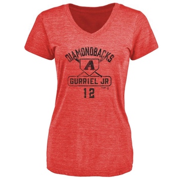 Women's Arizona Diamondbacks Lourdes Gurriel Jr. ＃12 Base Runner T-Shirt - Red