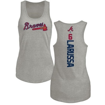 Women's Atlanta Braves Tony Larussa ＃6 Backer Tank Top Ash