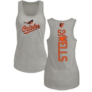 Women's Baltimore Orioles Alexander Wells ＃52 Backer Tank Top Ash