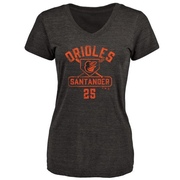 Women's Baltimore Orioles Anthony Santander ＃25 Base Runner T-Shirt - Black