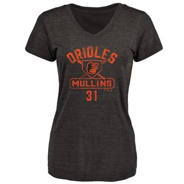 Women's Baltimore Orioles Cedric Mullins ＃31 Base Runner T-Shirt - Black