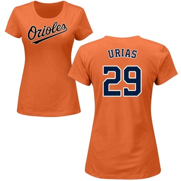 Women's Baltimore Orioles Ramon Urias ＃29 Roster Name & Number T-Shirt - Orange