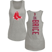 Women's Boston Red Sox Austin Brice ＃31 Backer Tank Top Ash