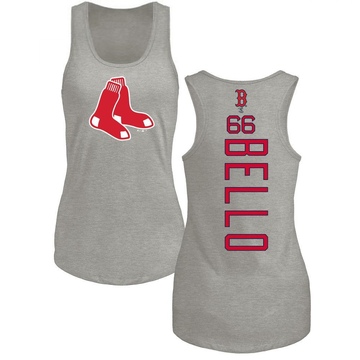 Women's Boston Red Sox Brayan Bello ＃66 Backer Tank Top Ash