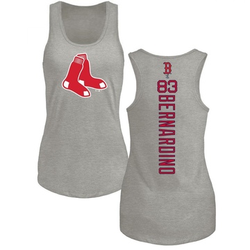 Women's Boston Red Sox Brennan Bernardino ＃83 Backer Tank Top Ash