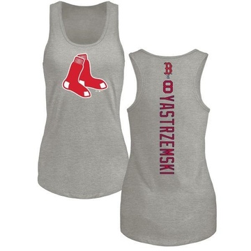 Women's Boston Red Sox Carl Yastrzemski ＃8 Backer Tank Top Ash