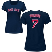 Women's Boston Red Sox Masataka Yoshida ＃7 Roster Name & Number T-Shirt - Navy