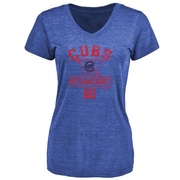 Women's Chicago Cubs Christian Bethancourt ＃60 Base Runner T-Shirt - Royal