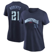 Women's Chicago Cubs Ethan Roberts ＃21 City Connect Name & Number T-Shirt - Navy