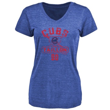 Women's Chicago Cubs Jameson Taillon ＃50 Base Runner T-Shirt - Royal