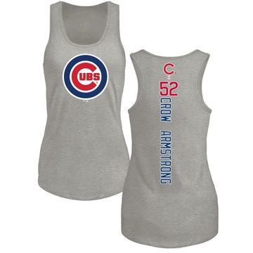 Women's Chicago Cubs Pete Crow-Armstrong ＃52 Backer Tank Top Ash