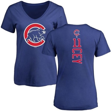 Women's Chicago Cubs Ron Cey ＃11 Backer Slim Fit T-Shirt - Royal