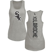 Women's Chicago White Sox Adam LaRoche ＃25 Backer Tank Top Ash