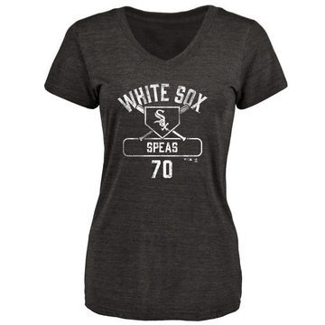 Women's Chicago White Sox Alex Speas ＃70 Base Runner T-Shirt - Black