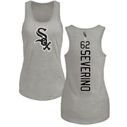 Women's Chicago White Sox Anderson Severino ＃62 Backer Tank Top Ash