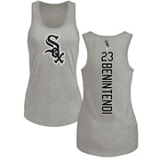 Women's Chicago White Sox Andrew Benintendi ＃23 Backer Tank Top Ash