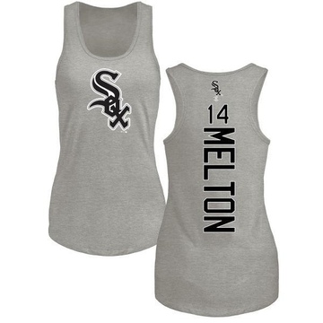 Women's Chicago White Sox Bill Melton ＃14 Backer Tank Top Ash