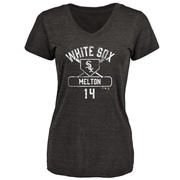 Women's Chicago White Sox Bill Melton ＃14 Base Runner T-Shirt - Black