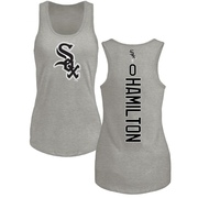 Women's Chicago White Sox Billy Hamilton ＃0 Backer Tank Top Ash