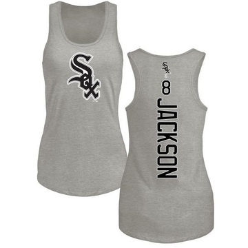 Women's Chicago White Sox Bo Jackson ＃8 Backer Tank Top Ash