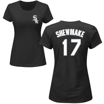 Women's Chicago White Sox Braden Shewmake ＃17 Roster Name & Number T-Shirt - Black