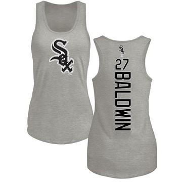 Women's Chicago White Sox Brooks Baldwin ＃27 Backer Tank Top Ash