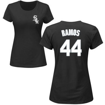 Women's Chicago White Sox Bryan Ramos ＃44 Roster Name & Number T-Shirt - Black