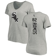 Women's Chicago White Sox Bryan Ramos ＃82 Backer Slim Fit T-Shirt Ash