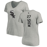 Women's Chicago White Sox Bryan Shaw ＃27 Backer Slim Fit T-Shirt Ash