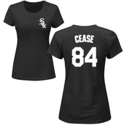 Women's Chicago White Sox Dylan Cease ＃84 Roster Name & Number T-Shirt - Black