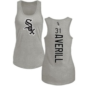 Women's Chicago White Sox Earl Averill ＃31 Backer Tank Top Ash