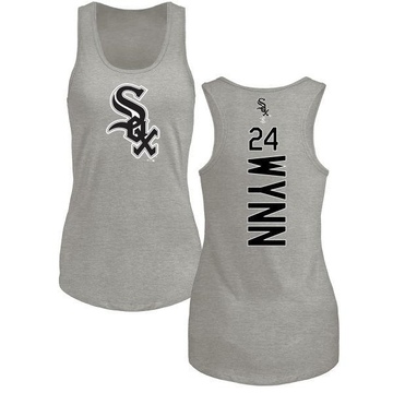 Women's Chicago White Sox Early Wynn ＃24 Backer Tank Top Ash