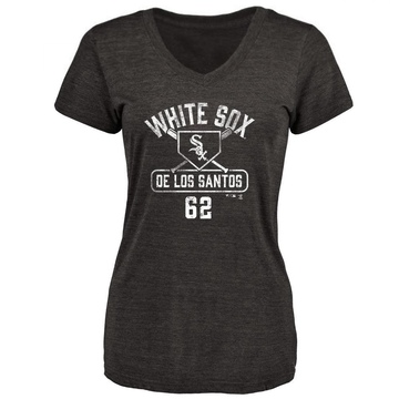 Women's Chicago White Sox Enyel De Los Santos ＃62 Base Runner T-Shirt - Black