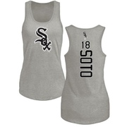 Women's Chicago White Sox Geovany Soto ＃18 Backer Tank Top Ash