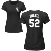 Women's Chicago White Sox Jairo Iriarte ＃52 Roster Name & Number T-Shirt - Black