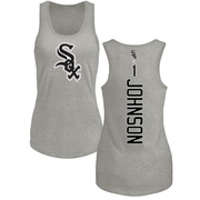 Women's Chicago White Sox Lance Johnson ＃1 Backer Tank Top Ash