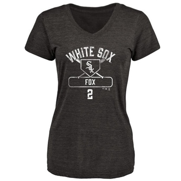 Women's Chicago White Sox Nellie Fox ＃2 Base Runner T-Shirt - Black