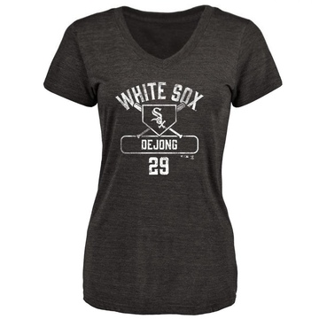 Women's Chicago White Sox Paul DeJong ＃29 Base Runner T-Shirt - Black