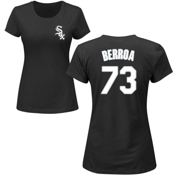 Women's Chicago White Sox Prelander Berroa ＃73 Roster Name & Number T-Shirt - Black