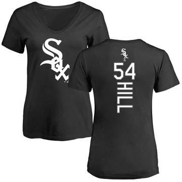 Women's Chicago White Sox Tim Hill ＃54 Backer Slim Fit T-Shirt - Black