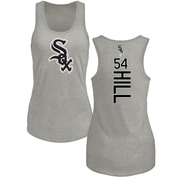 Women's Chicago White Sox Tim Hill ＃54 Backer Tank Top Ash