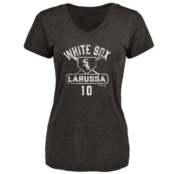 Women's Chicago White Sox Tony Larussa ＃10 Base Runner T-Shirt - Black