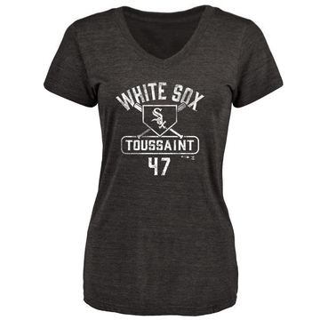 Women's Chicago White Sox Touki Toussaint ＃47 Base Runner T-Shirt - Black