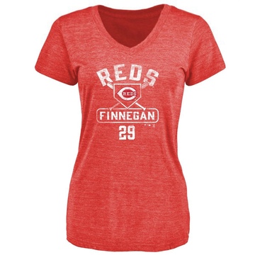 Women's Cincinnati Reds Brandon Finnegan ＃29 Base Runner T-Shirt - Red