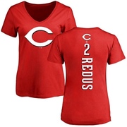 Women's Cincinnati Reds Gary Redus ＃2 Gary us Backer Slim Fit T-Shirt - Red