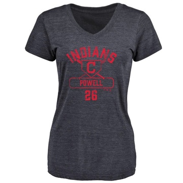 Women's Cleveland Guardians Boog Powell ＃26 Base Runner T-Shirt - Navy