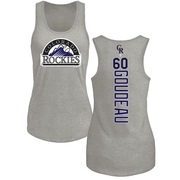 Women's Colorado Rockies Ashton Goudeau ＃60 Backer Tank Top Ash