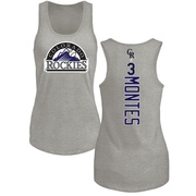 Women's Colorado Rockies Coco Montes ＃3 Backer Tank Top Ash